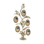 قاب عکس طرح گل برنزی سایز 4*3