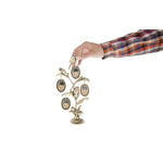 قاب عکس طرح گل برنزی سایز 4*3 - Image 3