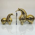 مجسمه اسب باستانی برنزی ۲عددی - Image 5