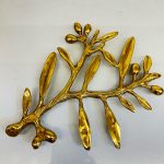 زیر دیگی برنزی طرح زیتون - Image 4