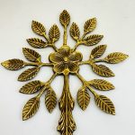 زیر قابلمه ای برنزی طرح برگ - Image 2