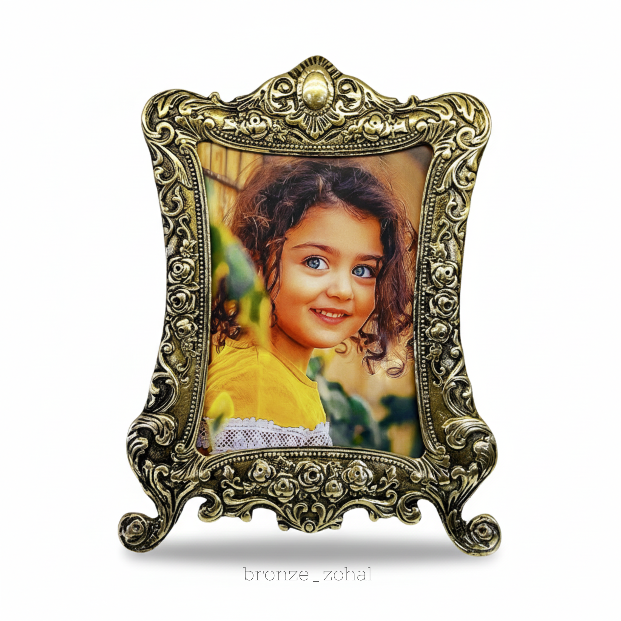 قاب عکس برنجی کد ۳۲ _ مناسب عکس ۱۶*۲۱