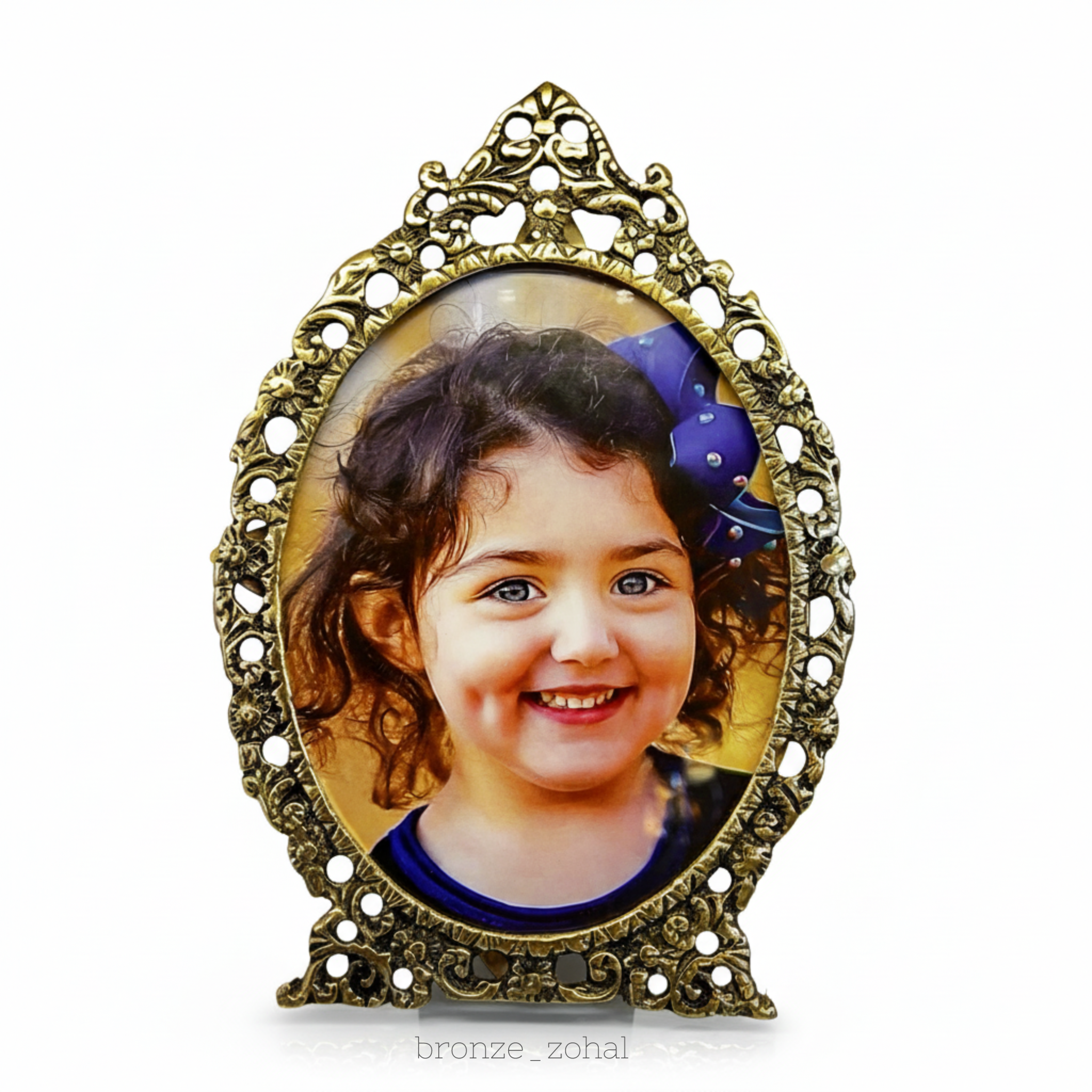 قاب عکس برنجی کد ۳۳ _ مناسب عکس ۱۶*۲۱