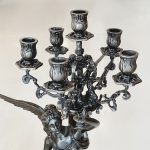 شمعدان فرشته برنزی طرح نفیر رنگ آنتیک | برنز زحل - Image 3
