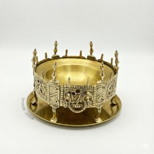 منقل برنجی با سینی برنز زحل