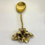 قاشق آجیلخوری برنزی طرح برگ - Image 2