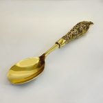 قاشق آجیل‌خوری برنزی طرح انگوری – برنز زحل - Image 3